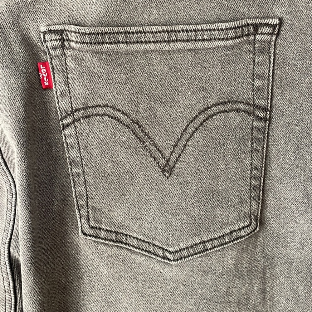 NWT Levi’s Ribcage Ankle Straight Jeans Plus Sz 22 Cosmic Chatter Gray High Rise - Picture 10 of 11
